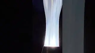 Light test for translucent lighted sculpture All the Way Up - Kevin Caron