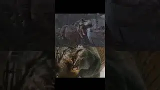Bull T-Rex (Jurassic park lll) VS Spinosaurus (Jurassic world rebirth) #jurassicpark #edit #debate