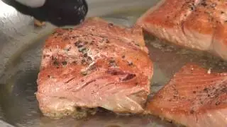Sockeye Salmon with Wine Butter Caper Sauce