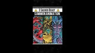 Yugioh Duel Links - 3 Sacred Beast Summon Animation