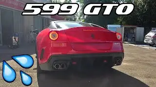 FERRARI 599 GTO CLOSE UP & HARD REVS - What a sound! 😍