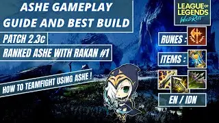 ASHE WILD RIFT BEST BUILD | LOL WILD RIFT ASHE GUIDE | GAMEPLAY ASHE WITH RAKAN #1 |