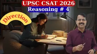 📘UPSC CSAT 2026 | Reasoning - Class - 4 | Concept of Direction Sense✨ | 2026 Preparation | Anil sir