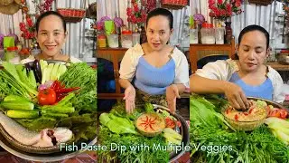 Fish Paste Dip with Multiple Veggies Recipe 