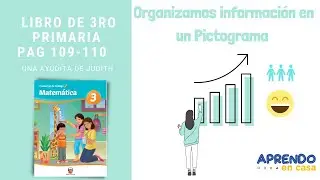 3ro de Primaria Libro Pag 109-110  [Organizamos informaci&oacute;n en un Pictograma 📊 ] - Matem&aacute;tica
