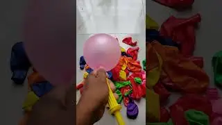 Satisfying Balloon Blow Up With Rainbow Polka Dots #asmr #satisfying #canada #pop  #unitedstates