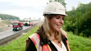EUROVIA - Frau im Bau