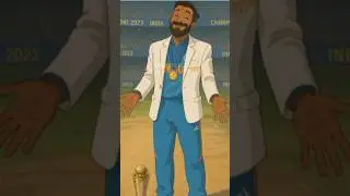 ROHIT Virat Hardik Ghibhi Art #ghibliart #art #indainteam