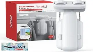 SwitchBot 2025 Automatic Curtain Opener 3 Rod Bluetooth Remote Control WiFi&Smartphone