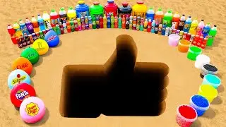Как сделать радужную яму из Orbeez, Mountain Dew, шариков с газировкой, Fanta, Coca-Cola и Mentos.