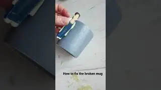How to fix the broken mug #polymerclay #polymerclaytutorial #fimo #mugs