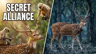 🦌 СКРЫТАЯ сверхспособность: СЕКРЕТНЫЙ союз обезьян читалского оленя бросает вызов законам природы!