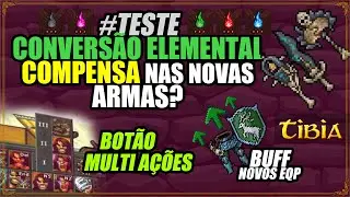 Testing elemental conversion on the new BIS weapons, Tibia