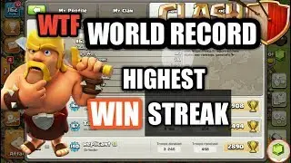 COC World record Highest war Win streak in clan wars 300+ win streak | Clash of clans