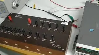 Calibration of high resistance box
