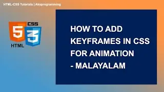 how to add keyframes in css for animation