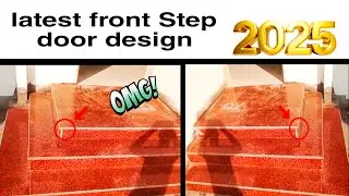 front Step door design | Main Door Step Design, House Entrance Door Design, Front door stairs.