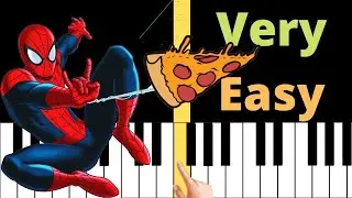 Pizza Time Theme - Spiderman 2 | VERY EASY Piano Tutorial