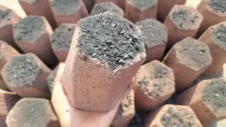 ASMR: Pure Red Dirt With Charcoal Flakes Super Soft  Dusty New Shapes Floor Crumbling#satisfying🥲🌪🖤🧱