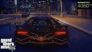 Driving Lamborghini Zentorno in Rainy Weather | GTA 5 Ultra Realistic 4K 120FPS