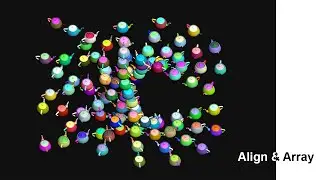 Align & array in 3ds max