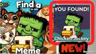 ‼️НОВОЕ ОБНОВЛЕНИЕ‼️ Как найти CHICKEN JOCKEY в Roblox? Найдите мем #gamezoneplus #roblox