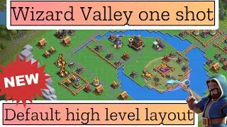 Mega Sparky & Haste spell ONE SHOT PLAN for DEFAULT Wizard Valley 5🎉Perfect example✨(Clash of Clans)