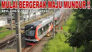 MULAI BERGERAK !! CRRC SFC 120-V Mulai Bergerak Maju Mundur di Dipo Depok