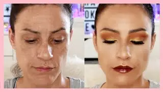 TUTORIAL DE MAQUILLAJE PASO A PASO EN TONOS MARRONES Y AMARILLOS 🎀 sandranewlook