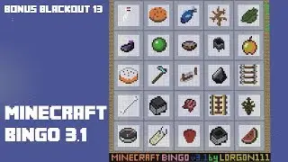 Minecraft Bingo 3.1 - Bonus Blind Blackout 13