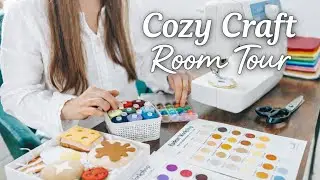 Cozy Craft Room Tour | How I Organize Felt & Fabrics for Handmade Toys