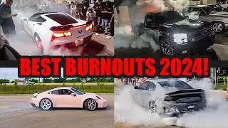 BEST BURNOUTS, DONUTS, and DRIFTS of 2024! (20 Minutes of INSANE ACTION!)