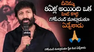 గోపీచంద్ మాట్లాడుతూ స్టేజి మీద ఏడ్చేశాడు || Gopichand Emotional About Bhimaa Movie Success || NS
