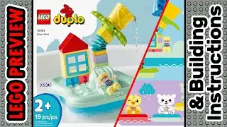 PREVIEW: 10989, LEGO DUPLO, Water Park​ & Building Instructions! LEGO 2023