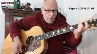 JUMBO & FOLK Guitar: Sigma 200 GJA SG vs. Loar LH 200 SN