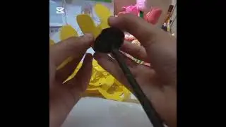 DIY Paper Sunflower #craft #diy