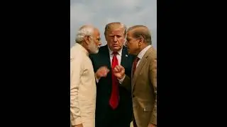 Modi and shahbaaz Sharif fight each other trump stop fighting #ai#trump#modi#indvspak
