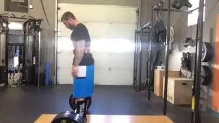 Sam Goff TSA training week 10 day 4 deadlift 420x5