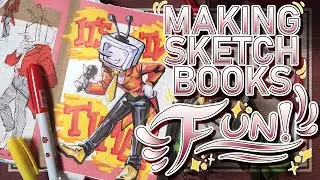 Making Sketchbook Spreads ✨s n a z z y✨ | How I Fill Sketchbooks