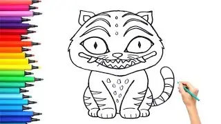 K-pop Demon Hunters drawing, K-pop colouring page for kids and toddlers 