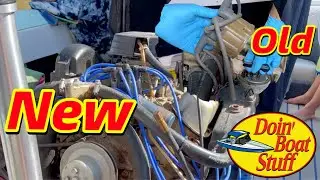 Replacing my Boats Distributer Cap, Rotor and Wires, Super Simple