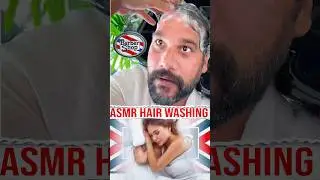 ASMR hair washing for sleep with gentle scalps Massage#youtubeshorts