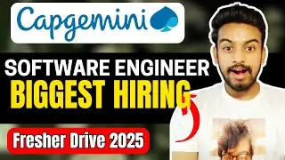 Capgemini Software Engineer | Fresher Hiring Drive | OFF Campus Job Drive 2025 | Jobs