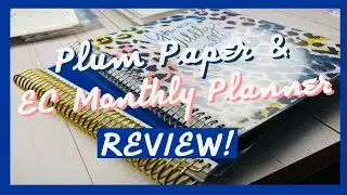 Plum Paper Monthly & Erin Condren Monthly Planner 2021-2022 | Monthly Planner Comparison Review!