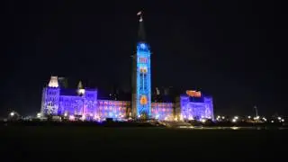 Canadian Christmas in Ottawa: Parliament in music & light