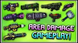 Pixel Gun 3D - Area Damage Weapon Gameplay! (Using ALL Area Damage Guns)