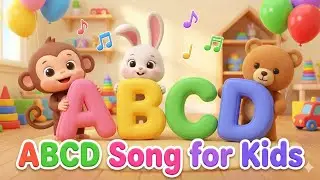 Fun ABCD Learning Song | Cute Alphabet Poem for Kids | 3D Cartoon #rocky4 #rocky4.0
