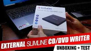 Распаковка внешнего компактного CD/DVD-привода Verbatim