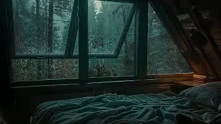 Sleep Better on a Rainy Day with Heavy Rain on Window & Thunder Sounds 🌧️| Relaxing Rain Sounds ASMR