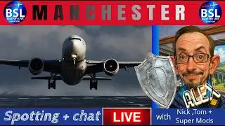 🔴Live (WINDY) - MANCHESTER  AIRPORT - Plane spotting and chat